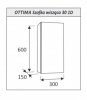 AQUAFORM - szafka łazienkowa wisząca 1D 2S OTTIMA 30 biały połysk 30x60x15  AQ.401-1403011
